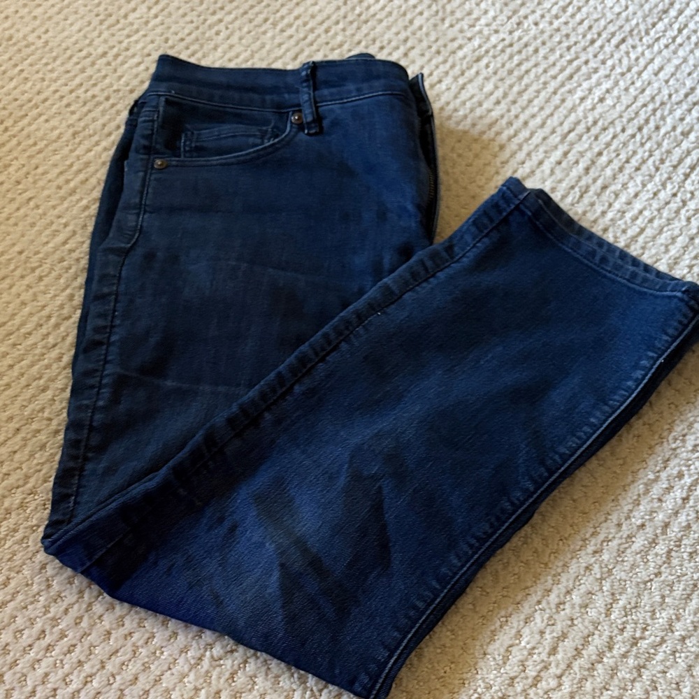 LOFT Dark Blue Ankle & Cropped Jeans